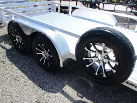 New 2026 Sport Haven DELUXE 7 X 14 Tandem Axle Aluminum Utility Trailer
