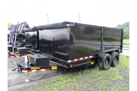 New 2026 Big Tex Trailers 14LX 83 X 14 SCISSOR HOIST DUMP 4' SIDES