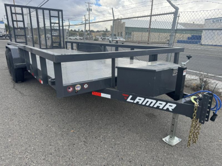 New 2025 Lamar 83" X 18' U5 - 10k Utility Equipment Trailer