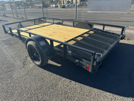 New 2025 Lamar 77" X 12' UC - 3K Landscape Utility Trailer