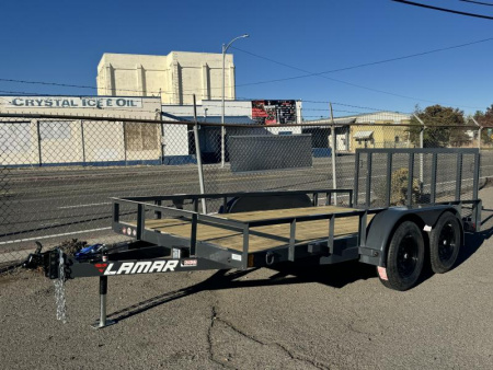 New 2025 Lamar 77" X 12' UC - 3K Landscape Utility Trailer
