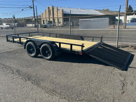 New 2025 Lamar 83" X 14' UC - 7K Landscape Utility Trailer