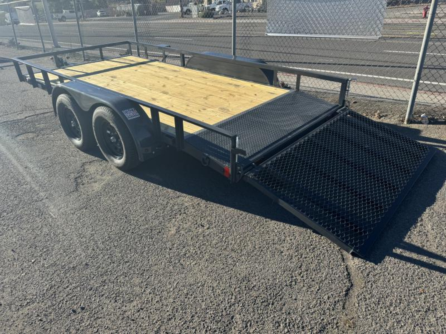 New 2025 Lamar 77" X 14' UC - 7K Landscape Utility Trailer