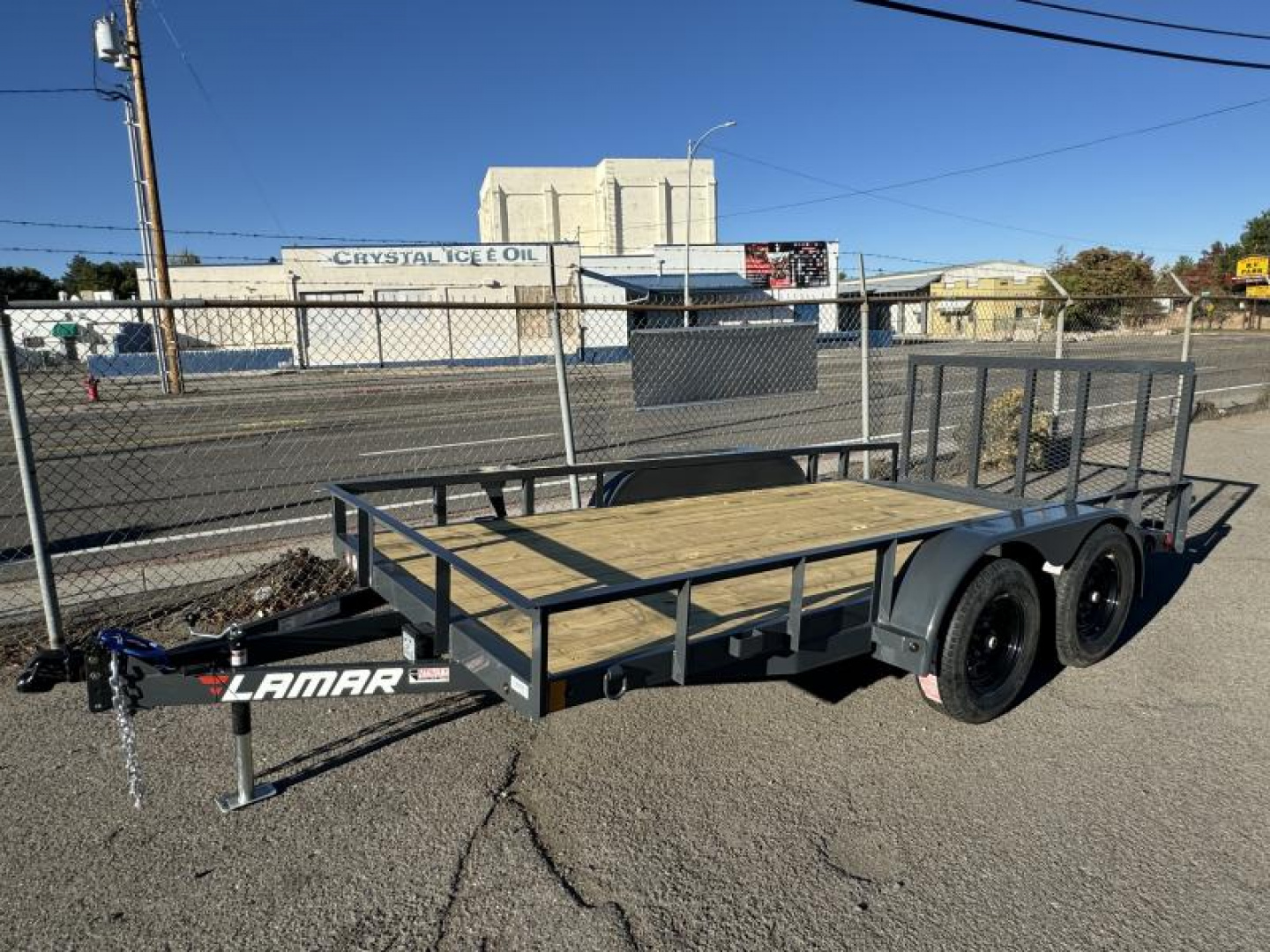 New 2025 Lamar 77" X 14' UC - 7K Landscape Utility Trailer