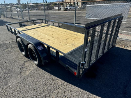 New 2025 Lamar 77" X 14' UC - 7K Landscape Utility Trailer