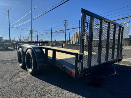 New 2025 Lamar 77" X 14' UC - 7K Landscape Utility Trailer
