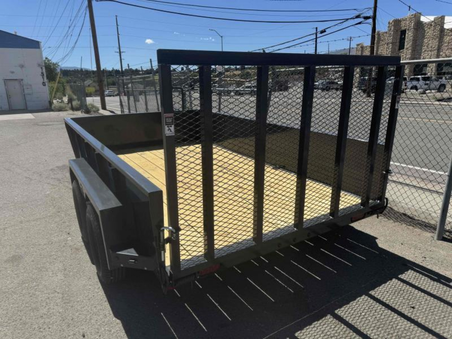 New 2025 Lamar 83" X 12' US - 7K Solid Side Landscape Utility Trailer