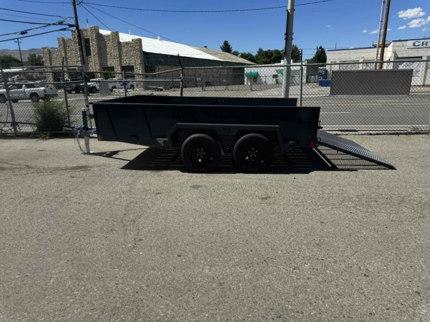 New 2025 Lamar 83" X 12' US - 7K Solid Side Landscape Utility Trailer