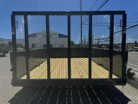 New 2025 Lamar 83" X 12' US - 7K Solid Side Landscape Utility Trailer