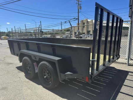 New 2025 Lamar 83" X 12' US - 7K Solid Side Landscape Utility Trailer