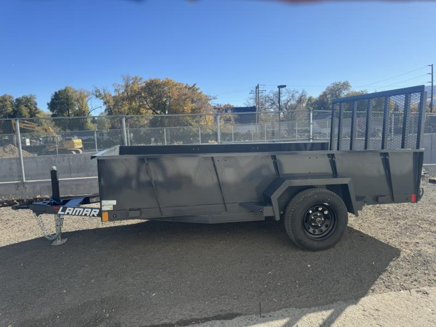 New 2025 Lamar 77" X 12' US - 3K Solid Side Landscape Utility Trailer