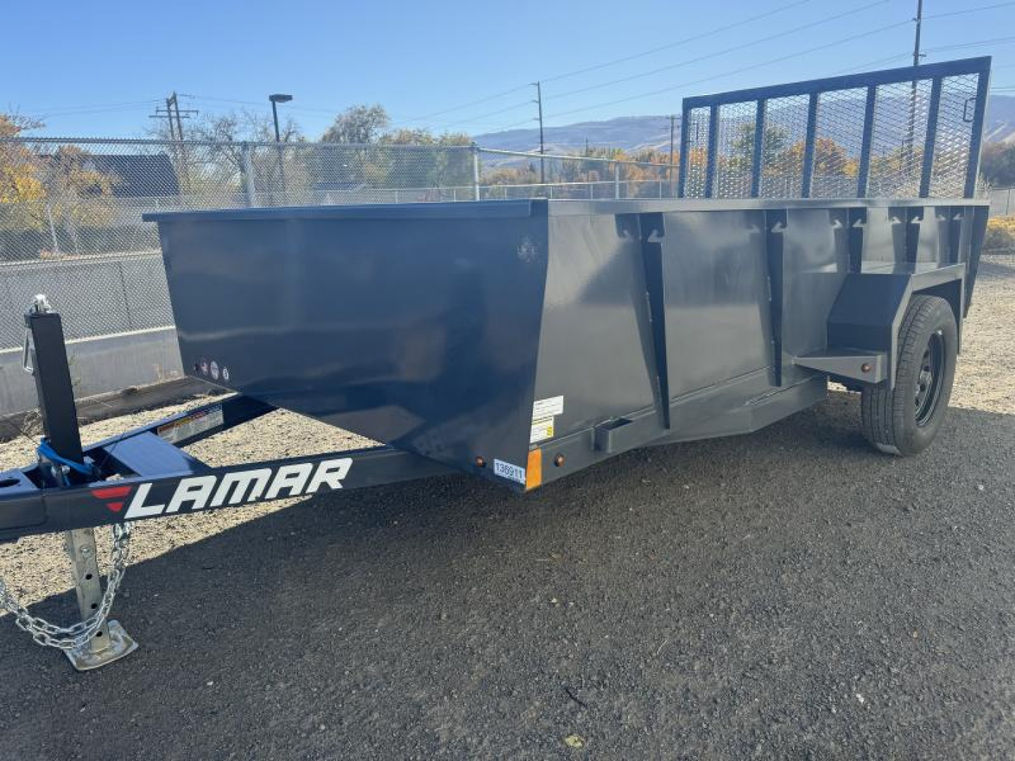 New 2025 Lamar 77" X 12' US - 3K Solid Side Landscape Utility Trailer