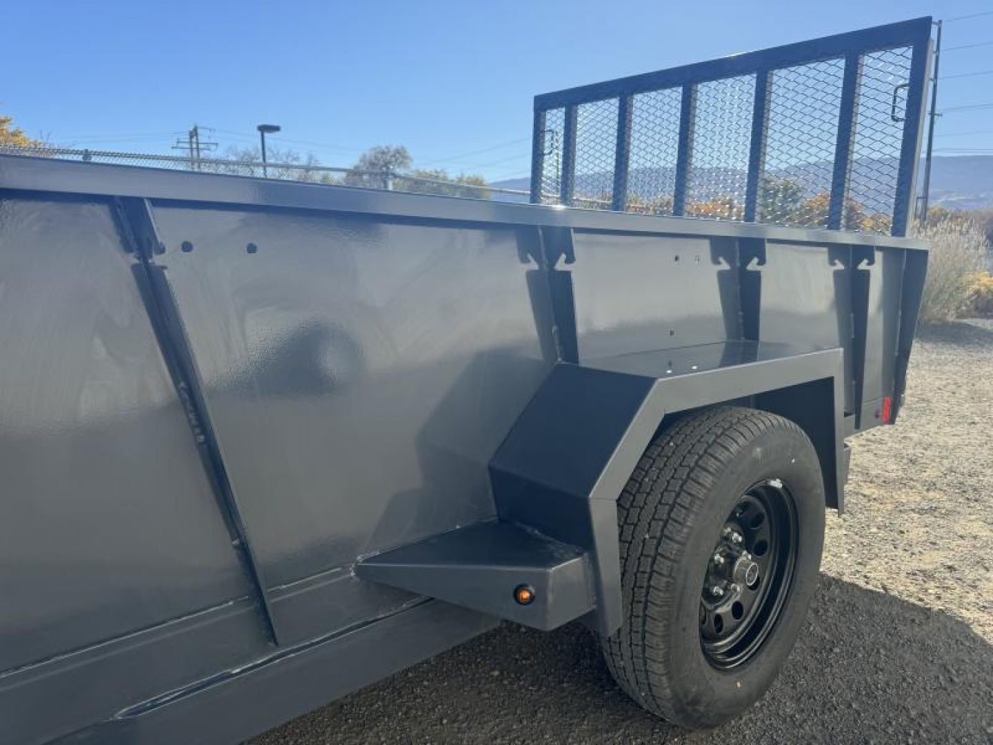 New 2025 Lamar 77" X 12' US - 3K Solid Side Landscape Utility Trailer