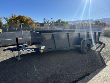 New 2025 Lamar 77" X 12' US - 3K Solid Side Landscape Utility Trailer