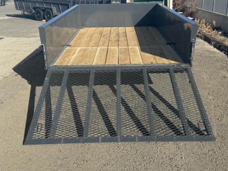 New 2025 Lamar 77" X 12' US - 3K Solid Side Landscape Utility Trailer