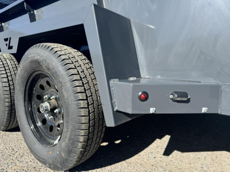 New 2025 Lamar 77" X 14' US - 7K Solid Side Landscape Utility Trailer