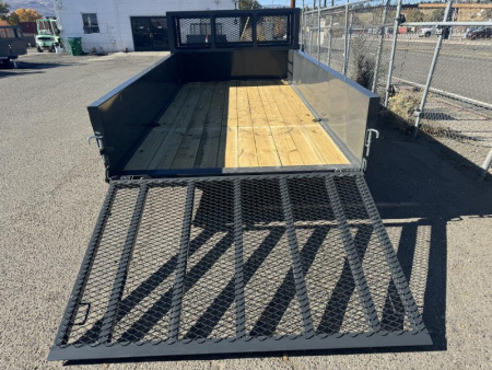 New 2025 Lamar 77" X 14' US - 7K Solid Side Landscape Utility Trailer