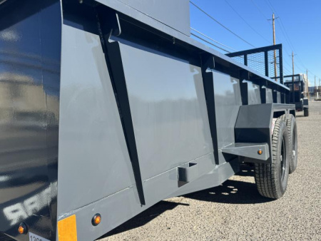 New 2025 Lamar 77" X 14' US - 7K Solid Side Landscape Utility Trailer