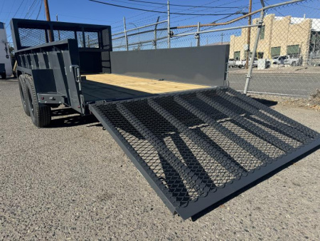 New 2025 Lamar 77" X 14' US - 7K Solid Side Landscape Utility Trailer