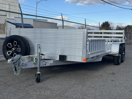 New 2025 Bear Track BTT81216SL 81"x18' - 7K Utility Trailer