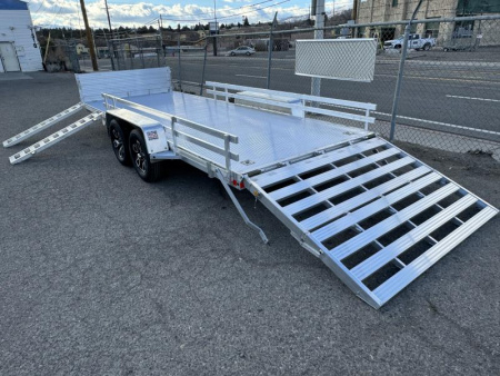 New 2025 Bear Track BTT81216SL 81"x18' - 7K Utility Trailer