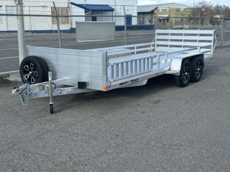 New 2025 Bear Track BTT81216SL 81"x18' - 7K Utility Trailer