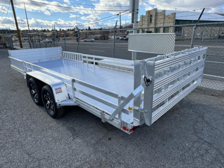 New 2025 Bear Track BTT81216SL 81"x18' - 7K Utility Trailer