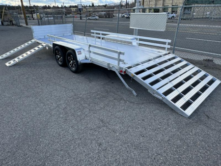 New 2025 Bear Track BTT81216SL 81"x18' - 7K Utility Trailer