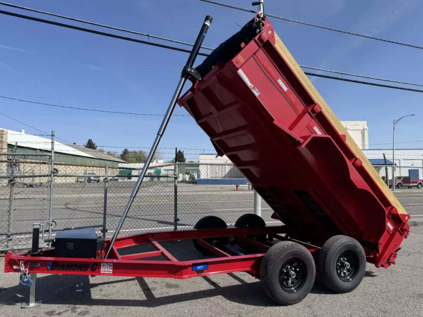 New 2025 Diamond C MDT 77"x12' - 10K Telescopic Dump Trailer