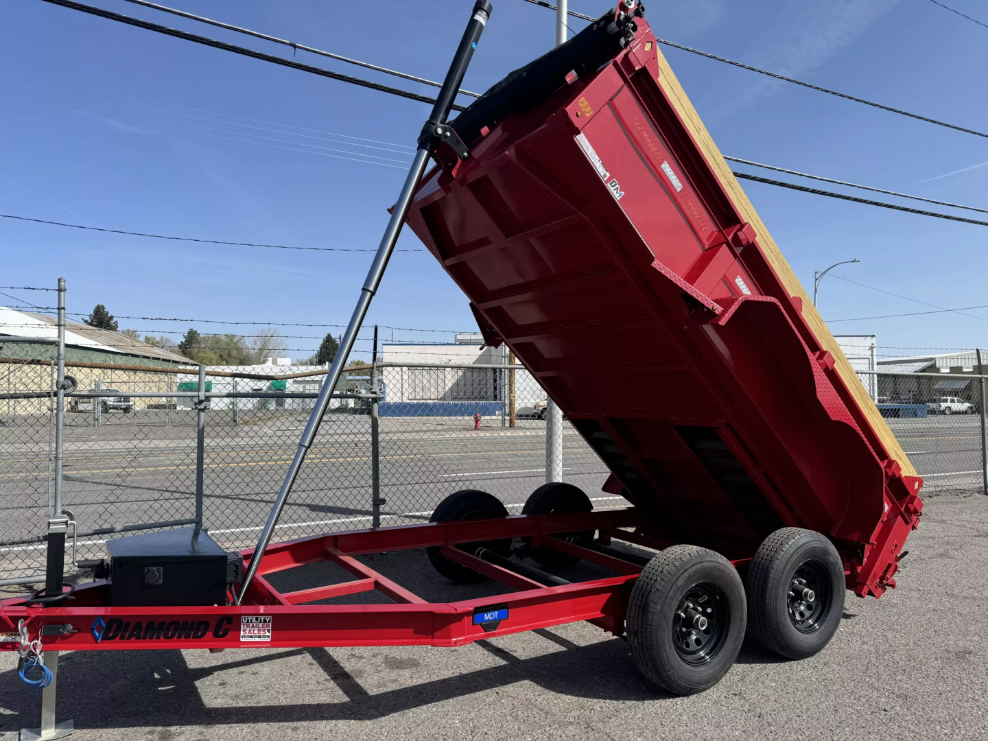 New 2025 Diamond C MDT 77"x12' - 10K Telescopic Dump Trailer