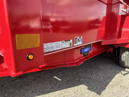 New 2025 Diamond C MDT 77"x12' - 10K Telescopic Dump Trailer