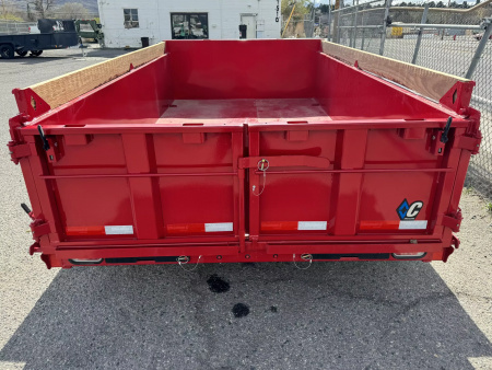 New 2025 Diamond C MDT 77"x12' - 10K Telescopic Dump Trailer