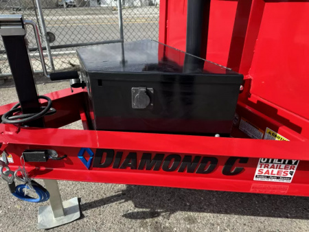 New 2025 Diamond C MDT 77"x12' - 10K Telescopic Dump Trailer