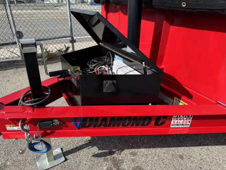 New 2025 Diamond C MDT 77"x12' - 10K Telescopic Dump Trailer