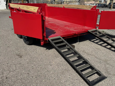 New 2025 Diamond C MDT 77"x12' - 10K Telescopic Dump Trailer