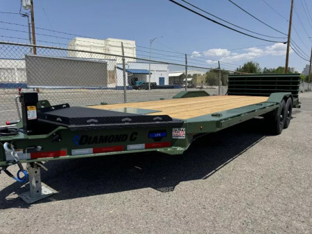 New 2025 Diamond C LPX 22' X-Ramp - 14.9K Equipment Trailer
