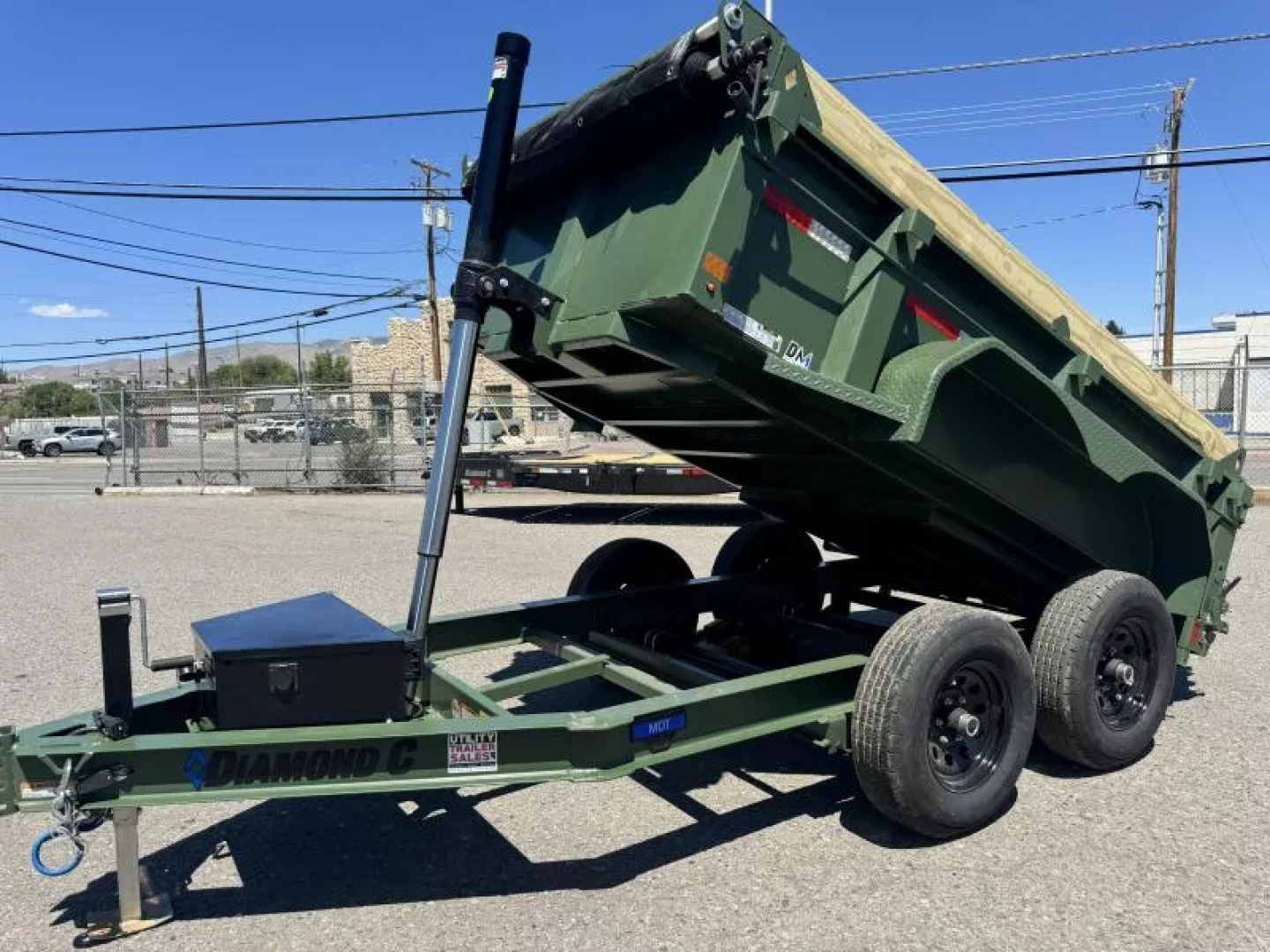 New 2025 Diamond C MDT 60"x10' - 10K Telescopic Dump Trailer
