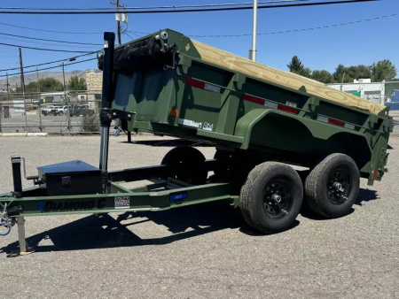 New 2025 Diamond C MDT 60"x10' - 10K Telescopic Dump Trailer