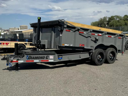 New 2026 Diamond C LPT 14' 32" Sides, 7 ga. Pacesetter Edition - 18K Telescopic Dump Trailer