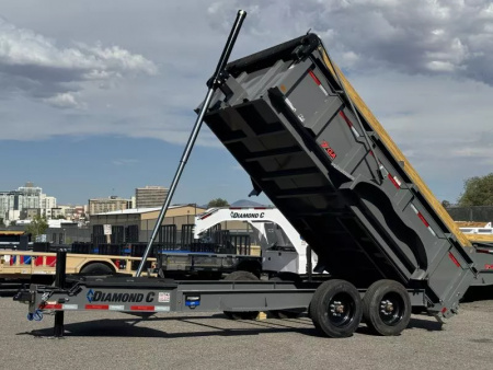 New 2026 Diamond C LPT 14' 32  Sides, 7 ga. Pacesetter Edition - 18K Telescopic Dump Trailer