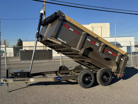 New 2026 Diamond C MDT 12' - 10K Telescopic Dump Trailer