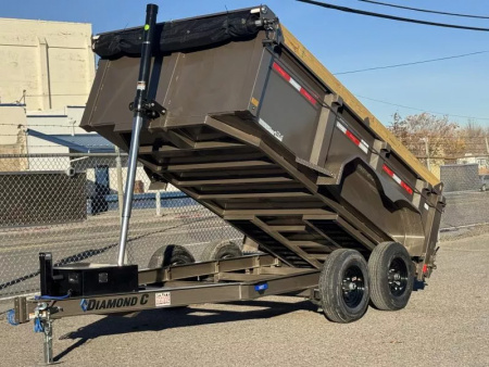 New 2026 Diamond C MDT 12' - 10K Telescopic Dump Trailer