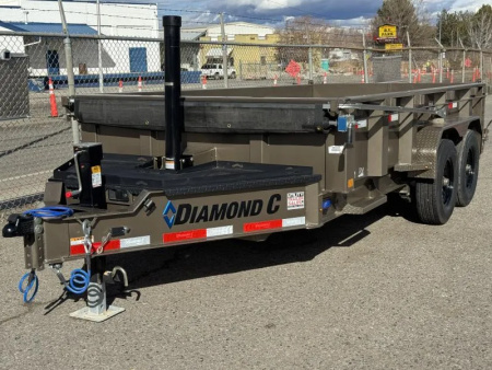 New 2026 Diamond C LPT 14' - 15.5K Telescopic Dump Trailer