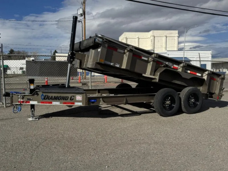 New 2026 Diamond C LPT 14' - 15.5K Telescopic Dump Trailer