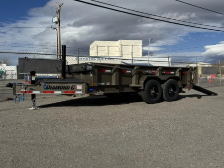New 2026 Diamond C LPT 14' - 15.5K Telescopic Dump Trailer
