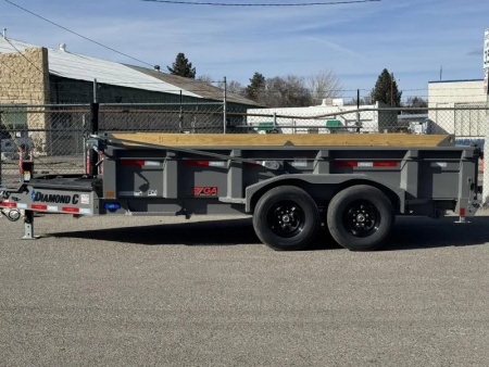 New 2026 Diamond C LPT 14' 7 GA. - 15.5K Telescopic Dump Trailer