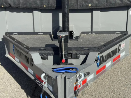 New 2026 Diamond C LPT 14' 7 GA. - 15.5K Telescopic Dump Trailer