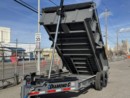 New 2026 Diamond C LPT 14' 7 GA. - 15.5K Telescopic Dump Trailer
