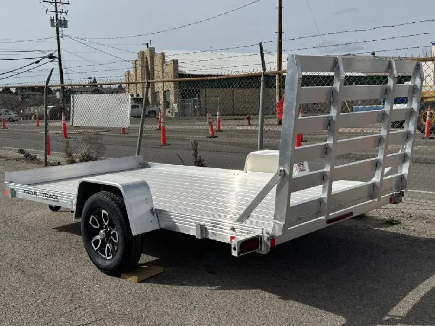 New 2026 Bear Track BTU76144F 76"x12' - 3.5K Aluminum Utility Trailer