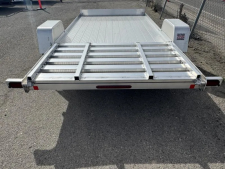 New 2026 Bear Track BTU76144F 76"x12' - 3.5K Aluminum Utility Trailer